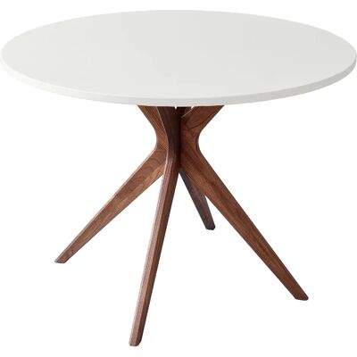 Ragaba Table à manger ronde - Blanc - Publicité Ragaba Table à manger ronde - Blanc - Publicité