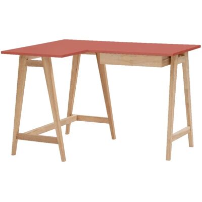 Ragaba Bureau d'angle Luka - Rose antique - Publicité Ragaba Bureau d'angle Luka - Rose antique - Publicité