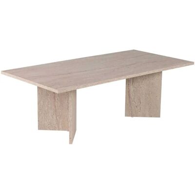 Hanah home Table basse rectangulaire - Travertin - Publicité Hanah home Table basse rectangulaire - Travertin - Publicité