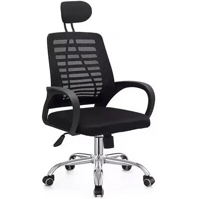 Habitat Et Jardin Chaise de bureau ergonomique réglable en hauteur avec appuie tête Sébastien - Noir - Publicité Habitat Et Jardin Chaise de bureau ergonomique réglable en hauteur avec appuie tête Sébastien - Noir - Publicité