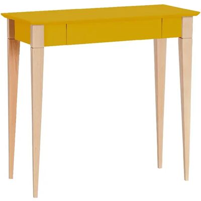 Ragaba Bureau d’appoint avec tiroir - Jaune - Publicité Ragaba Bureau d’appoint avec tiroir - Jaune - Publicité