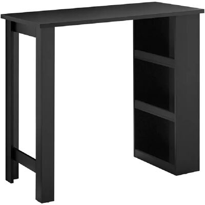 SoBuy Table de Bar Haute Noire pour Cuisine, Salon, Bureau ou Café - Publicité SoBuy Table de Bar Haute Noire pour Cuisine, Salon, Bureau ou Café - Publicité