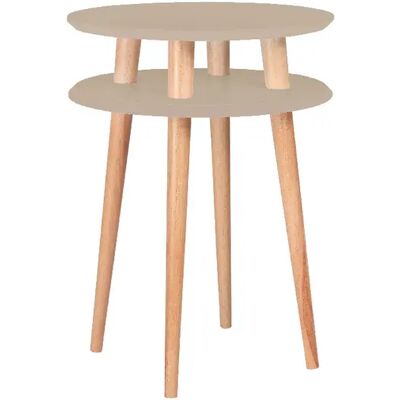 Ragaba Table basse ronde en hêtre - Beige - Publicité Ragaba Table basse ronde en hêtre - Beige - Publicité