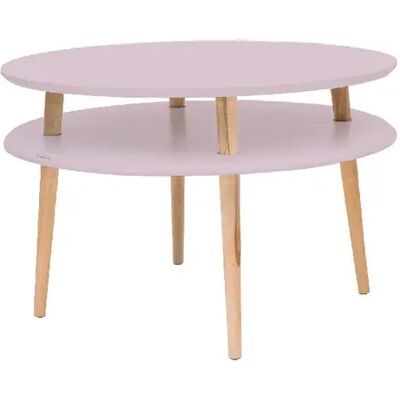 Ragaba Table basse ronde UFO - Rose poudre - Publicité Ragaba Table basse ronde UFO - Rose poudre - Publicité