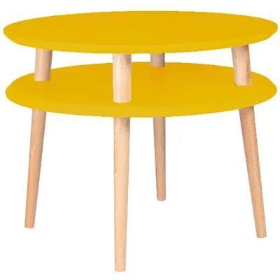 Ragaba Table basse ronde UFO - Jaune - Publicité Ragaba Table basse ronde UFO - Jaune - Publicité