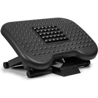 Duronic FT03 Repose-pieds ergonomique 3 niveaux de hauteur ajustable Rouleaux de massage Soulage le Stress les Douleurs aux Pieds et réduit la Fatigue Sous le bureau au travail à la maison - Publicité Duronic FT03 Repose-pieds ergonomique 3 niveaux de hauteur ajustable Rouleaux de massage Soulage le Stress les Douleurs aux Pieds et réduit la Fatigue Sous le bureau au travail à la maison - Publicité
