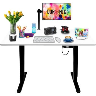 Duronic CD120 BW Bureau Assis-Debout électrique Complet avec Plateau de 120 cm Hauteur Ajustable de 72 à 118 cm Charge maximale de 70 kg Poste Travail Assis Debout Domicile télétravail Bureau - Publicité Duronic CD120 BW Bureau Assis-Debout électrique Complet avec Plateau de 120 cm Hauteur Ajustable de 72 à 118 cm Charge maximale de 70 kg Poste Travail Assis Debout Domicile télétravail Bureau - Publicité