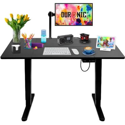 Duronic CD120 BK Bureau Assis-Debout électrique Complet avec Plateau de 120 cm Hauteur Ajustable de 72 à 118 cm Charge maximale de 70 kg Poste Travail Assis Debout Domicile télétravail Bureau - Publicité Duronic CD120 BK Bureau Assis-Debout électrique Complet avec Plateau de 120 cm Hauteur Ajustable de 72 à 118 cm Charge maximale de 70 kg Poste Travail Assis Debout Domicile télétravail Bureau - Publicité