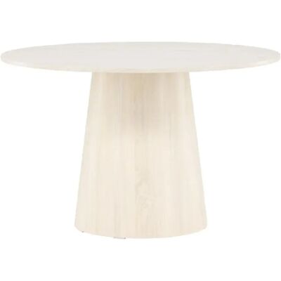 Venture Home Lanzo Table Ronde - MDF Blanc Moderne - Publicité Venture Home Lanzo Table Ronde - MDF Blanc Moderne - Publicité