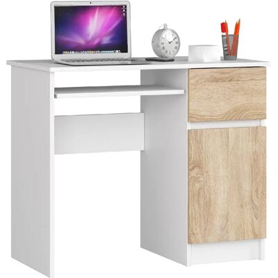 Akord Bureau avec caisson - Blanc - Publicité Akord Bureau avec caisson - Blanc - Publicité