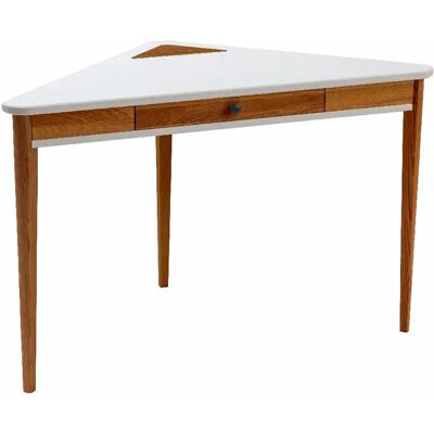 Ragaba Bureau d'angle avec tiroir - Blanc - Publicité Ragaba Bureau d'angle avec tiroir - Blanc - Publicité