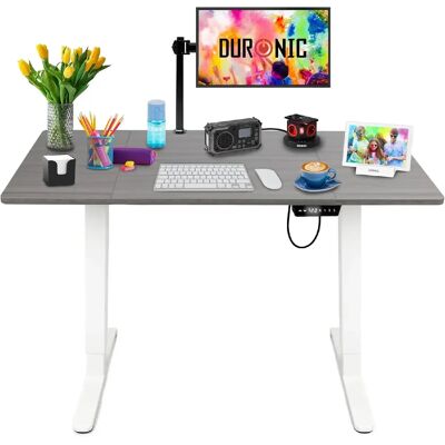Duronic CD120 WG Bureau Assis-Debout électrique Complet avec Plateau de 120 cm Hauteur Ajustable de 72 à 118 cm Charge maximale de 70 kg Poste Travail Assis Debout Domicile télétravail Bureau - Publicité Duronic CD120 WG Bureau Assis-Debout électrique Complet avec Plateau de 120 cm Hauteur Ajustable de 72 à 118 cm Charge maximale de 70 kg Poste Travail Assis Debout Domicile télétravail Bureau - Publicité