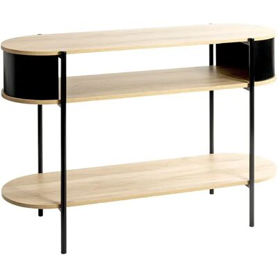 Pegane Table console salon – Chêne - Publicité Pegane Table console salon – Chêne - Publicité