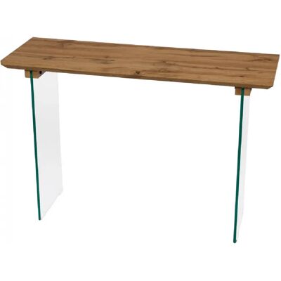 Amadeus Console en verre et MDF L120 cm Davis - Publicité Amadeus Console en verre et MDF L120 cm Davis - Publicité