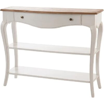 Amadeus Console 1 tiroir 2 niveaux en bois et chêne L110 cm Loberon - Publicité Amadeus Console 1 tiroir 2 niveaux en bois et chêne L110 cm Loberon - Publicité