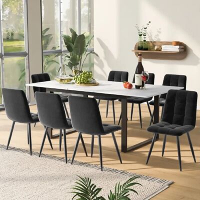 Merax Table à Manger Extensible-idéale Pour La Salon-longueur Extensible Jusqu'à 140 Cm-noir - Publicité Merax Table à Manger Extensible-idéale Pour La Salon-longueur Extensible Jusqu'à 140 Cm-noir - Publicité