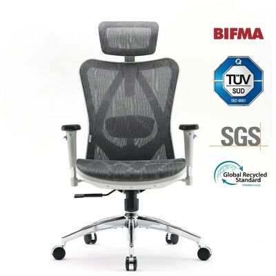 SIHOO M57 Gris clair – Chaise ergo, accoudoirs 3D, soutien lombaire réglable - Publicité SIHOO M57 Gris clair – Chaise ergo, accoudoirs 3D, soutien lombaire réglable - Publicité
