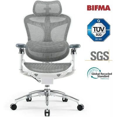 SIHOO Doro C300 Pro Chaise de bureau ergonomique - Accoudoirs 5D - Jusqu'à 150kg-Blanc - Publicité SIHOO Doro C300 Pro Chaise de bureau ergonomique - Accoudoirs 5D - Jusqu'à 150kg-Blanc - Publicité