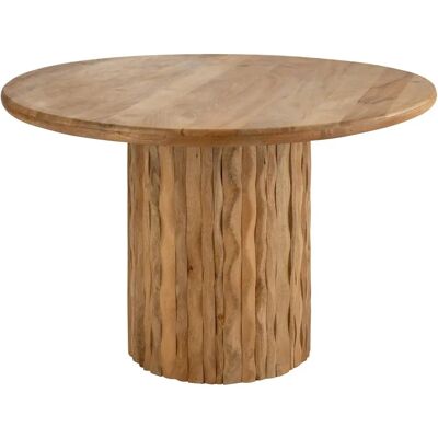 Paris Prix Table à Manger en Bois Curve 122cm Naturel - Publicité Paris Prix Table à Manger en Bois Curve 122cm Naturel - Publicité