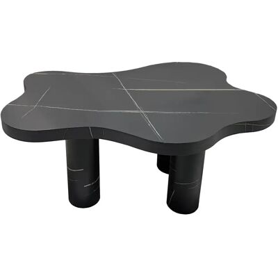 Paris Prix Table Basse Effet Marbre Nuage 100cm Noir - Publicité Paris Prix Table Basse Effet Marbre Nuage 100cm Noir - Publicité