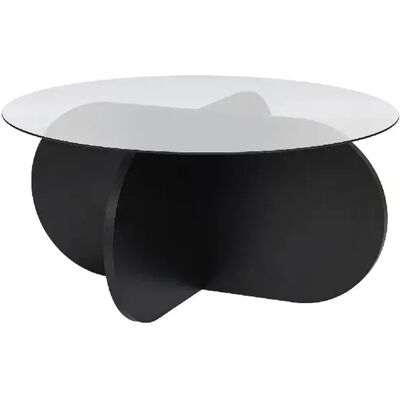 Hanah Home Table basse en bois - 75 x 75 x 35 cm - Bois NoirFumée - Publicité Hanah Home Table basse en bois - 75 x 75 x 35 cm - Bois NoirFumée - Publicité