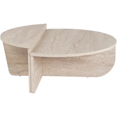 Hanah Home Table basse en bois - 90 x 60 x 30 cm - Travertin - Publicité Hanah Home Table basse en bois - 90 x 60 x 30 cm - Travertin - Publicité