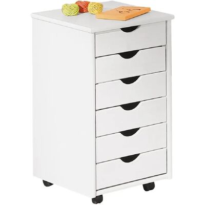 Pegane Caisson de bureau - Blanc - Publicité Pegane Caisson de bureau - Blanc - Publicité