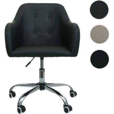 Chaise de Bureau Mendler HWC-L92 - Réglable, Pivotante 360°, Cuir Synthétique Noir - Publicité Chaise de Bureau Mendler HWC-L92 - Réglable, Pivotante 360°, Cuir Synthétique Noir - Publicité