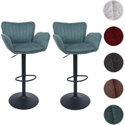 Mendler Lot de 2 tabourets de bar HWC-M67 verts avec pied noir - Publicité Mendler Lot de 2 tabourets de bar HWC-M67 verts avec pied noir - Publicité
