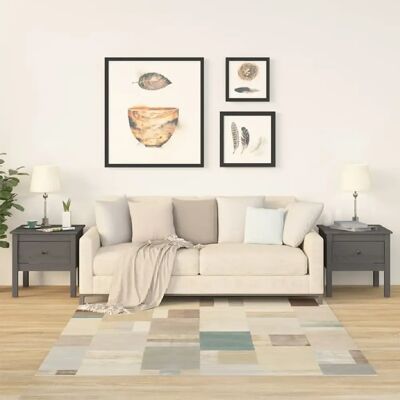 vidaXL Tables d'Appoint 2 pcs Gris - Publicité vidaXL Tables d'Appoint 2 pcs Gris - Publicité