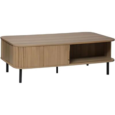 Pegane Table basse rectangulaire - Beige - Publicité Pegane Table basse rectangulaire - Beige - Publicité