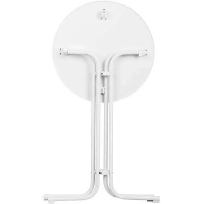 HELLOSHOP26 - Table pliante de 80cm diamètre et 110cm hauteur - Plateau en contreplaqué - Publicité HELLOSHOP26 - Table pliante de 80cm diamètre et 110cm hauteur - Plateau en contreplaqué - Publicité