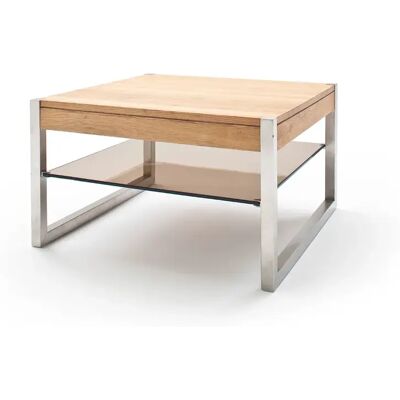 Pegane Table basse carrée - Chêne - Publicité Pegane Table basse carrée - Chêne - Publicité