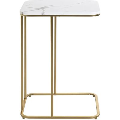 Pegane Table d'appoint rectangulaire - Doré - Publicité Pegane Table d'appoint rectangulaire - Doré - Publicité