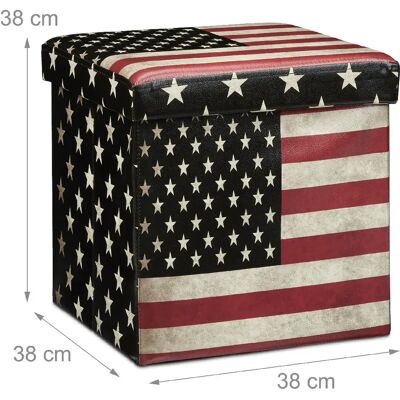 HelloShop26 - 3013093 - Multicolore - Banc de rangement pliable - Publicité HelloShop26 - 3013093 - Multicolore - Banc de rangement pliable - Publicité