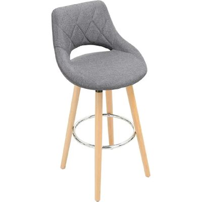 Helloshop26 Lot de 2 tabourets de bar - Gris foncé - Publicité Helloshop26 Lot de 2 tabourets de bar - Gris foncé - Publicité