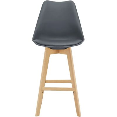 Helloshop26 Lot de 2 tabourets de bar - Gris - Publicité Helloshop26 Lot de 2 tabourets de bar - Gris - Publicité