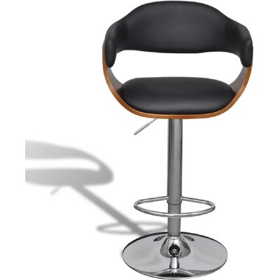 Helloshop26 Lot de 2 tabourets de bar - Noir - Publicité Helloshop26 Lot de 2 tabourets de bar - Noir - Publicité