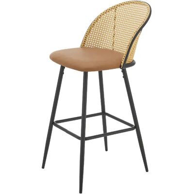 Helloshop26 Lot de 2 tabourets de bar - Marron et noir - Publicité Helloshop26 Lot de 2 tabourets de bar - Marron et noir - Publicité