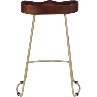 Helloshop26 lot de 2 tabourets de bar - Marron - Publicité Helloshop26 lot de 2 tabourets de bar - Marron - Publicité