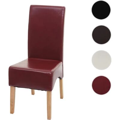 Chaise de salle à manger en cuir rouge Mendler - Moderne, Confortable, Élégante - Publicité Chaise de salle à manger en cuir rouge Mendler - Moderne, Confortable, Élégante - Publicité