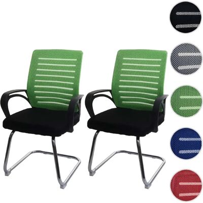Mendler Lot de 2 Chaises de Conférence HWC-K51 - Publicité Mendler Lot de 2 Chaises de Conférence HWC-K51 - Publicité