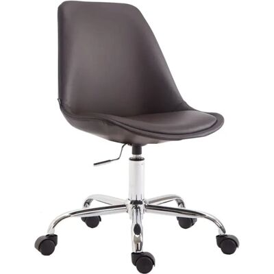 Decoshop26 Chaise de bureau similicuir - Marron - Publicité Decoshop26 Chaise de bureau similicuir - Marron - Publicité