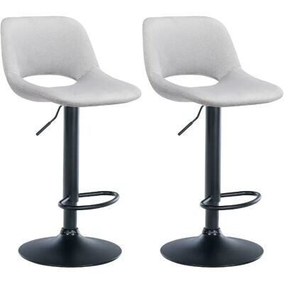 DECOSHOP26 - 100004082 - Velours Gris Clair - Tabourets de Bar - Publicité DECOSHOP26 - 100004082 - Velours Gris Clair - Tabourets de Bar - Publicité