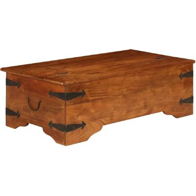 vidaXL Table basse en bois d'acacia massif finition miel - Table de salon - Publicité vidaXL Table basse en bois d'acacia massif finition miel - Table de salon - Publicité