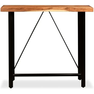 Helloshop26 Table haute mange-debout industrielle - Bois - Publicité Helloshop26 Table haute mange-debout industrielle - Bois - Publicité