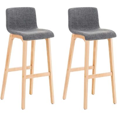Decoshop26 Lot de tabourets de bar - Marron - Publicité Decoshop26 Lot de tabourets de bar - Marron - Publicité