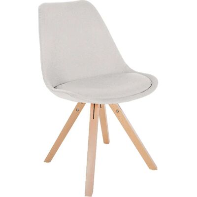 Chaise Sofia Homestoreking - Tissu Crème - Style Scandinave - Publicité Chaise Sofia Homestoreking - Tissu Crème - Style Scandinave - Publicité