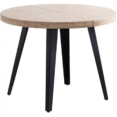 Pegane Table Ronde Extensible Chêne - Publicité Pegane Table Ronde Extensible Chêne - Publicité