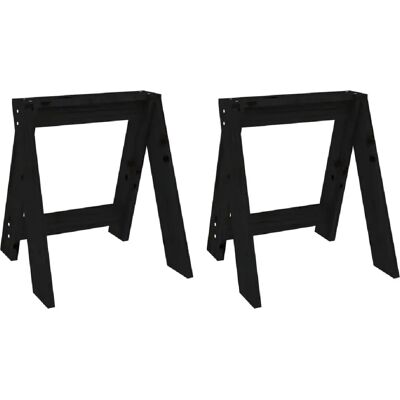Decoshop26 Lot de 2 tabourets de bar en bois - Noir - Publicité Decoshop26 Lot de 2 tabourets de bar en bois - Noir - Publicité
